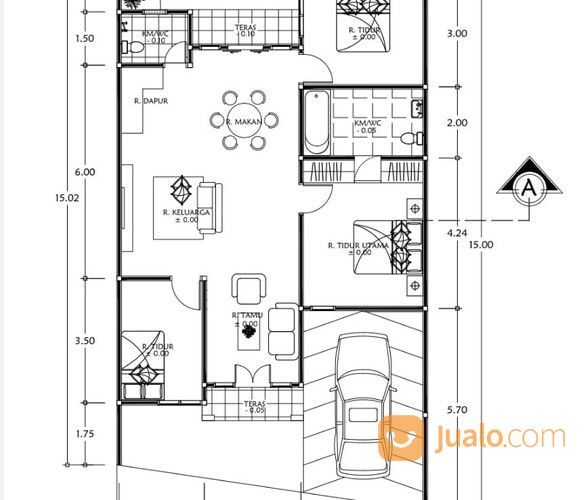 Rumah Type 88 Diperumahan Baru Jl. Paus, Marpoyan Damai, Pekanbaru