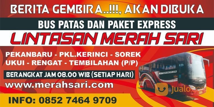 Termurah..!, Tiket Bus Ke Rengat, Lintasan Merah Sar