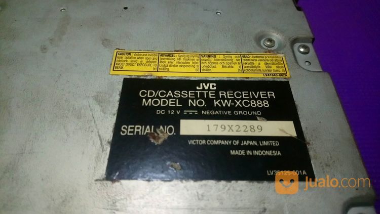 JVC D Din Cassette CD Radio Head Unit Classic