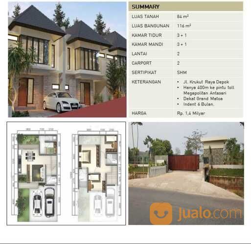 Rumah Mewah Cantik 2 Lt Di Krukut Depok 1 M An Selangkah Gerbang Tol Krukut