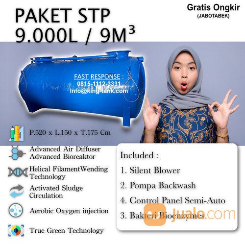 Septic Tank Biotech STP 9000 Liter / 9m3