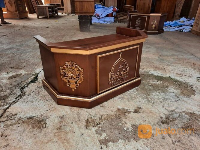 Meja Majlis Taklim Minimalis Kayu Jati