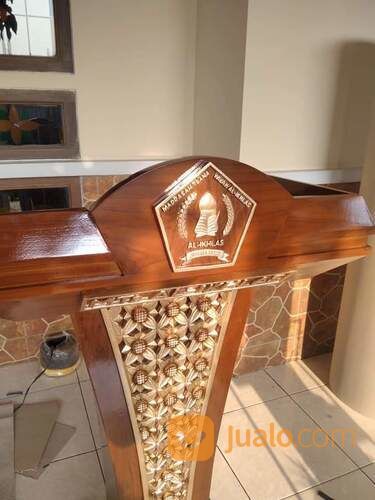 Podium Pidato Kantor Minimalis Jati