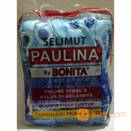 Selimut Paulina By Bonita Ukuran 160x200 Motif Prasanti