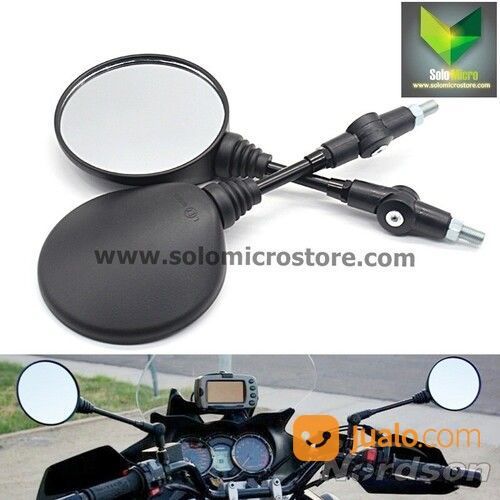 Kaca Spion Motor Retro Jadul Model Bulat Universal Matic Vespa Trail Termurah