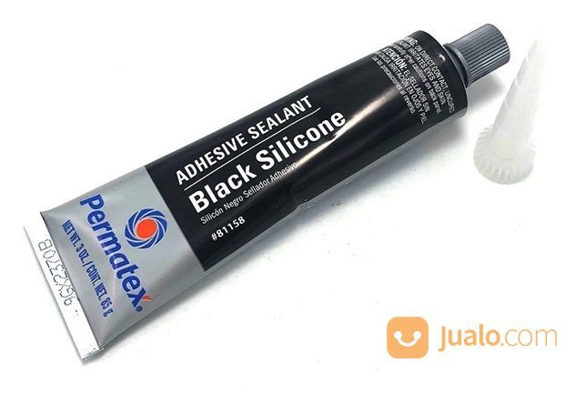 Permatex 81158 Black Silicone Adhesive Sealant,Lem Silikon RTV Hitam