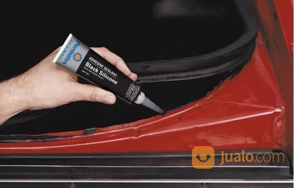 Permatex 81158 Black Silicone Adhesive Sealant,Lem Silikon RTV Hitam