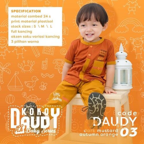 Baju Koko Set Muslim Anak Bayi Laki-Laki Setelan Celana Koko Usia 2 Bulan - 2 Tahun