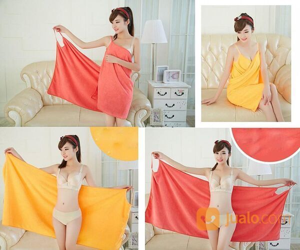 Baju Handuk Wearable Towel Kimono Renang Mandi Multi Fungsi Karakter