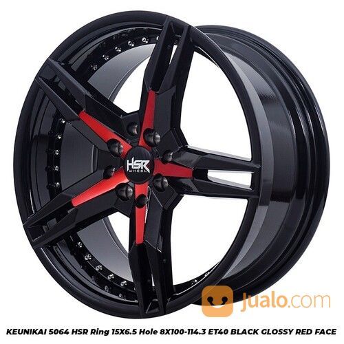 Velg Racing HSR KEUNIKAI R15 Lebar 6,5 Velg Mobil Brio, Ayla, Agya Dll