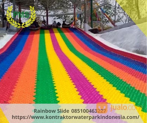 Pembuatan Rainbow Slide Perosotan Pelangi Perosotan Warna Warni