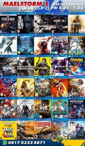 Jasa Isi Game PS4 FW 5.05 - 7.55 (With Update, DLC & Backport)