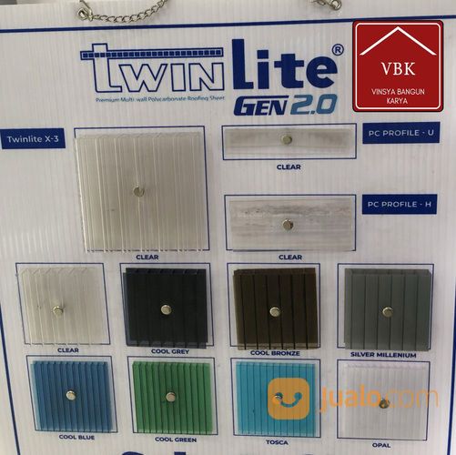Atap Polycarbonate Twinlite Tebal 5mm