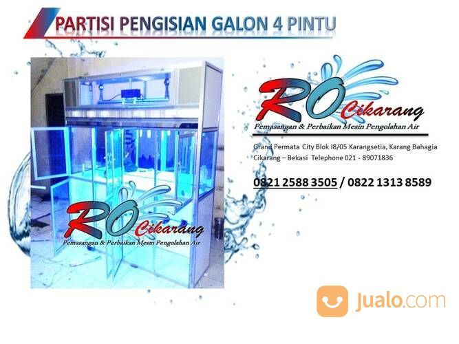 Lemari Partisi Pengisian Galon 4 Pintu