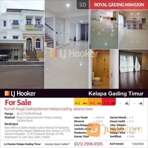 Rumah Royal Gading Mansion Kelapa Gading, Jakarta Utara