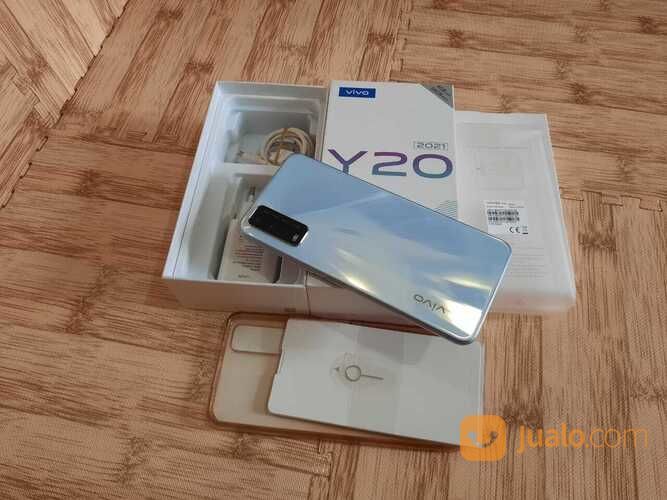 Handphone Vivo Y20 4/64GB Like New Putih Mulus