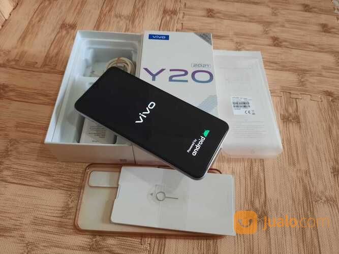 Handphone Vivo Y20 4/64GB Like New Putih Mulus