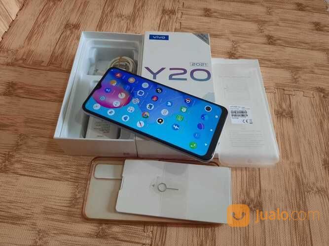 Handphone Vivo Y20 4/64GB Like New Putih Mulus