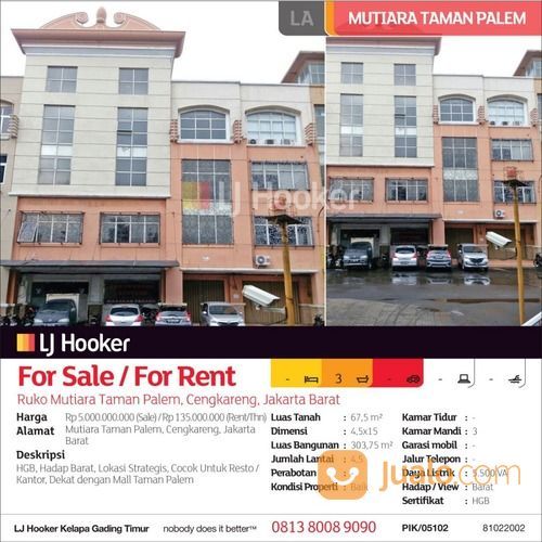 Ruko Mutiara Taman Palem, Cengkareng, Jakarta Barat