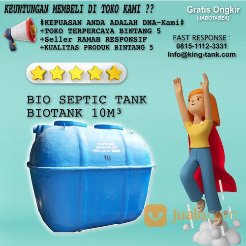 Tangki Septic Biotank 10000 Liter / 10m3