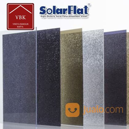 Atap Polycarbonate SolarFlat / Solartuff Solid Tebal 1,2 Mm