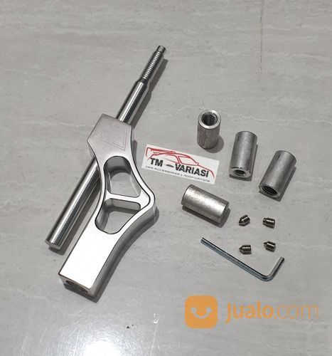 K-Tuned Extender Extention Shifter Shift Knob Tuas Perseneling Silver