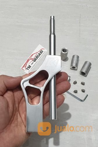 K-Tuned Extender Extention Shifter Shift Knob Tuas Perseneling Silver