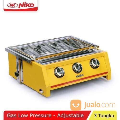 Niko BBQ Grill Gas Kompor Panggangan Sosis 3 Tungku NK-GR3