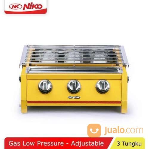 Niko BBQ Grill Gas Kompor Panggangan Sosis 3 Tungku NK-GR3