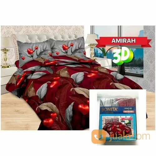 Sprei Bonita Ukuran 180x200 Motif Amirah