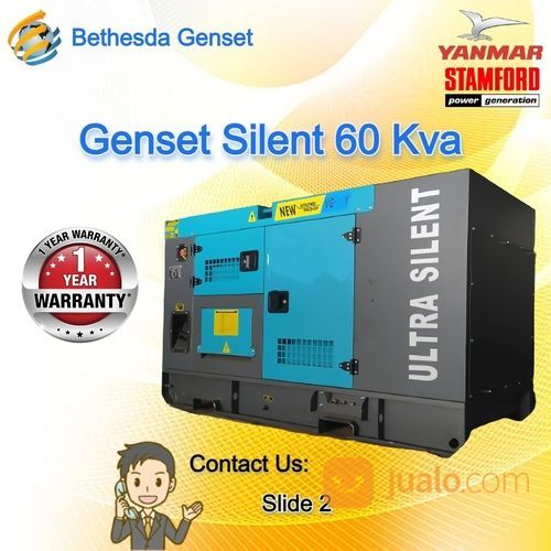 Genset Yanmar 60 Kva Silent Type