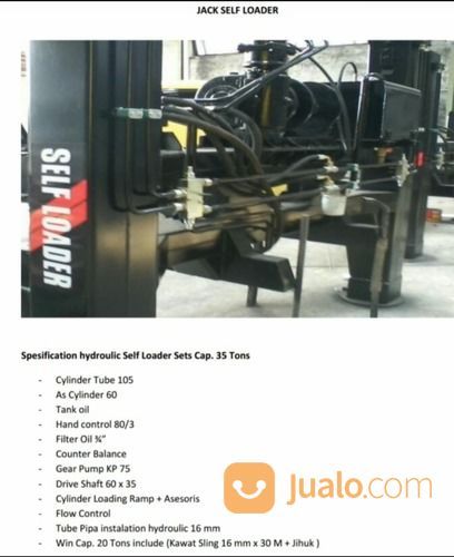 JACK SELF LOADER HIDROLIK TRUK SELF LOADER TRUK TRADO SELF LOADER