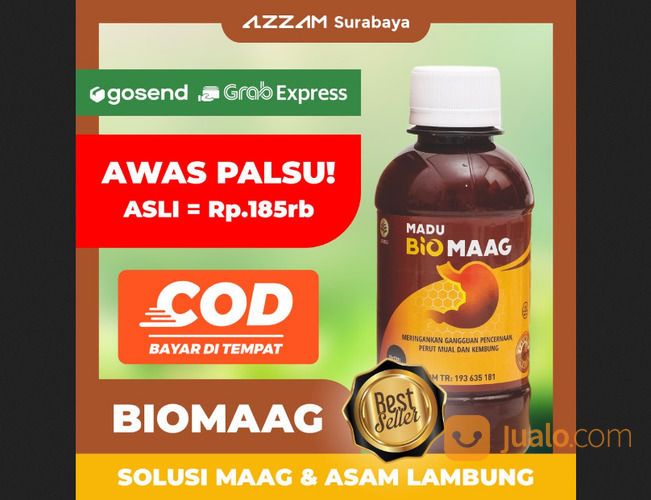 Madu Biomaag Biomag Obat Herbal Asam Lambung Gangguan Pencernaan