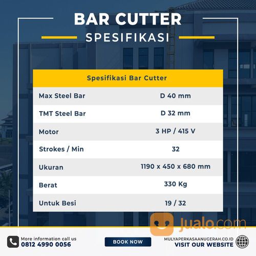 Rental Sewa Bar Cutting Bar Cutter Medan