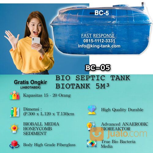 Tangki Septictank BIOTANK Septic 5000 Liter / 5 M3
