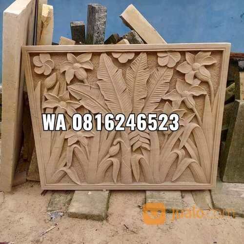Ukiran Relief Hiasan Dinding Batu Alam Dekorasi Terbaru Motif