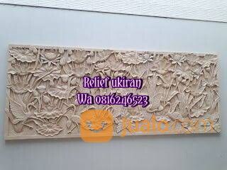 Ukiran Batu Alam Ornamen Relief Hiasan Dinding Pagar Rumah Taman Dekoras