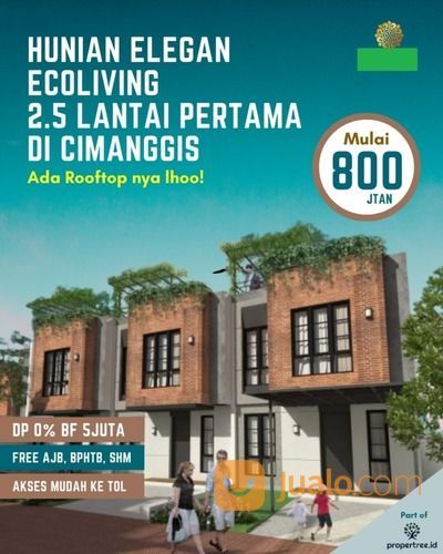 Rumah Baru 2,5 Lantai Konsep Eco Living Pertama Di Cimanggis Depok