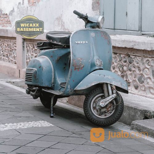 Vespa Super 1974 Medium Blue Ori Plat AB