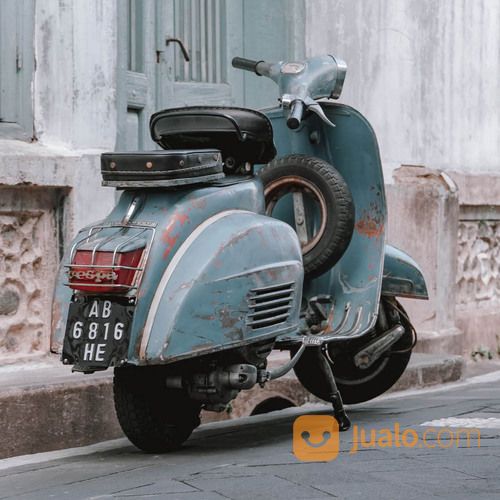 Vespa Super 1974 Medium Blue Ori Plat AB