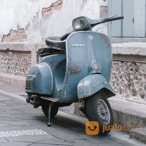 Vespa Super 1974 Medium Blue Ori Plat AB