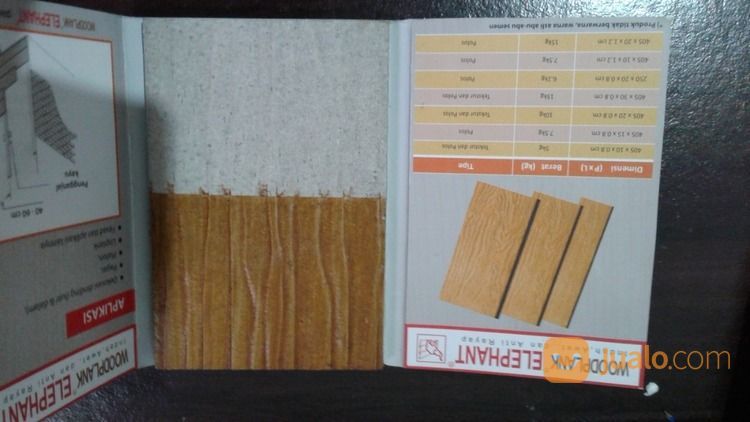 WOODPLANK ELEPHANT POLOS + JASA PASANG (HARGA BEDA)