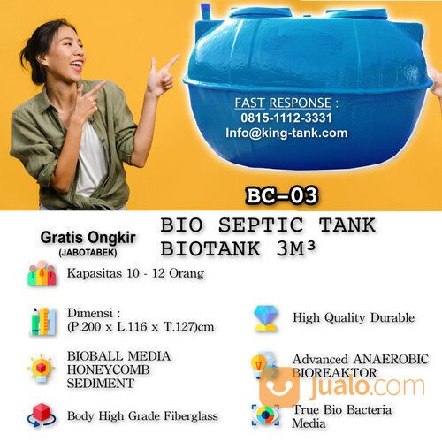TANGKI Septic Tank BIO BIOTECH 3000 Liter / 3 M3