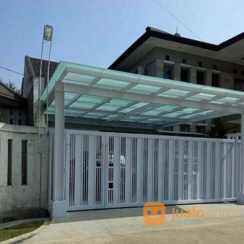 Kanopi Bening Kaca Polycarbonat Solartuff Akrilik