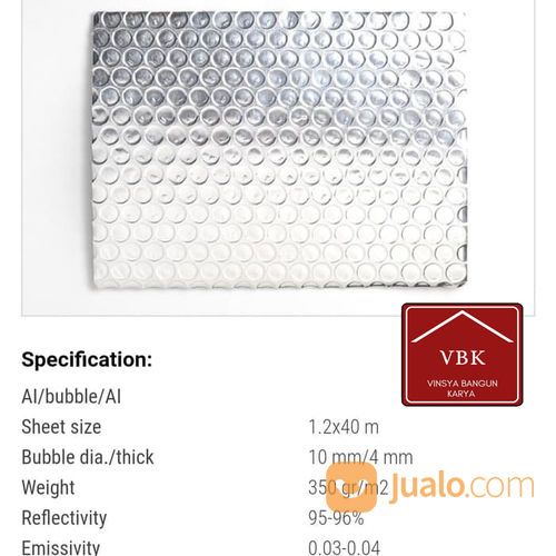 ALUMINIUM FOIL ZELTECH + JASA PASANG HARGA BEDA