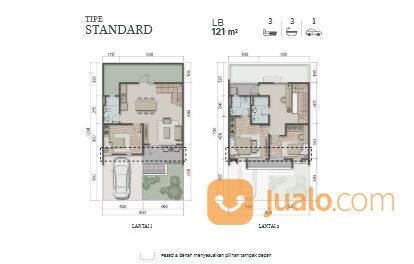 Rumah Baru TYpe 8 Standart Harga Mulai 2,560M Cluster Carson GS