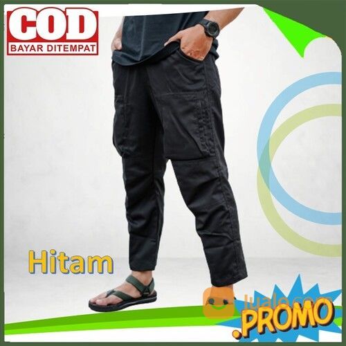 [BEST SELLER], Celana Sirwal Cargo, Celana Sirwal Hitam