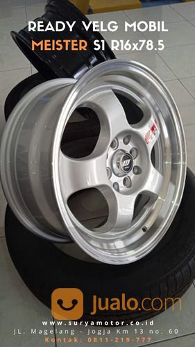 Ready Velg Mobil MEISTER S1 R16x78.5 Surya Motor Mungkid Muntilan Magelang Borobudur Salaman
