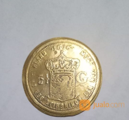 Koin Kuno Belanda Willem Koning 5 Gulden Tahun 1616