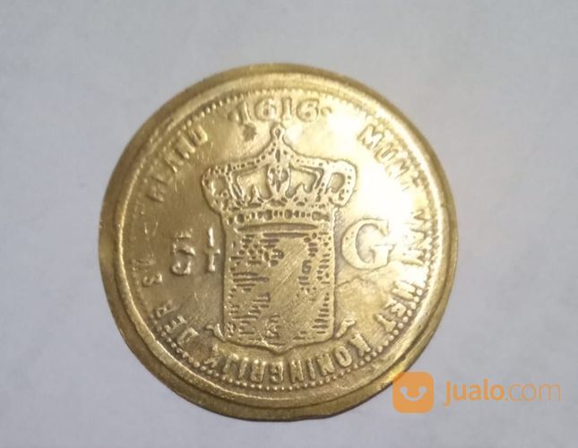 Koin Kuno Belanda Willem Koning 5 Gulden Tahun 1616